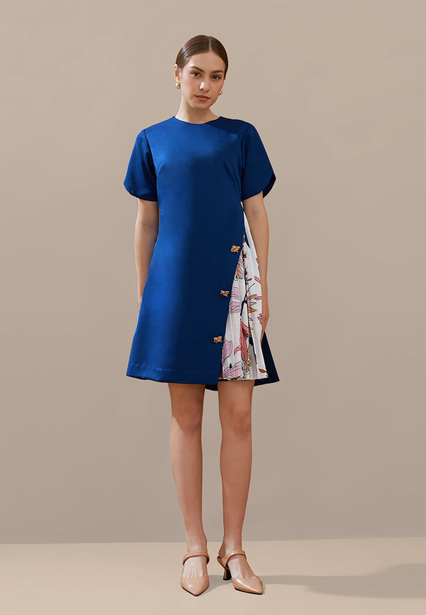 Niela Dress - Pleated Side Cut Dress