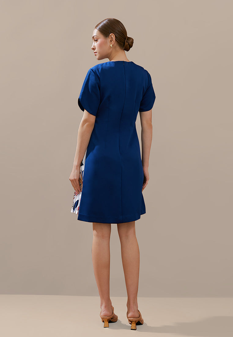 Niela Dress - Pleated Side Cut Dress