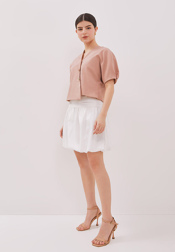 Polly Skirt - Mini Bubble Cotton Skirt