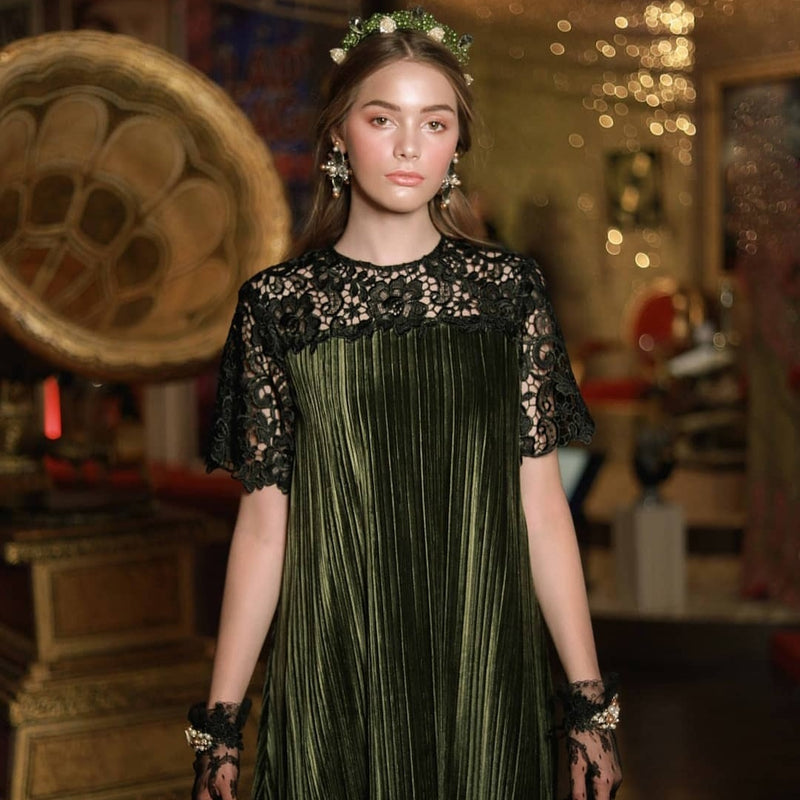 "Masquerade" | Arabella Pleats Dress
