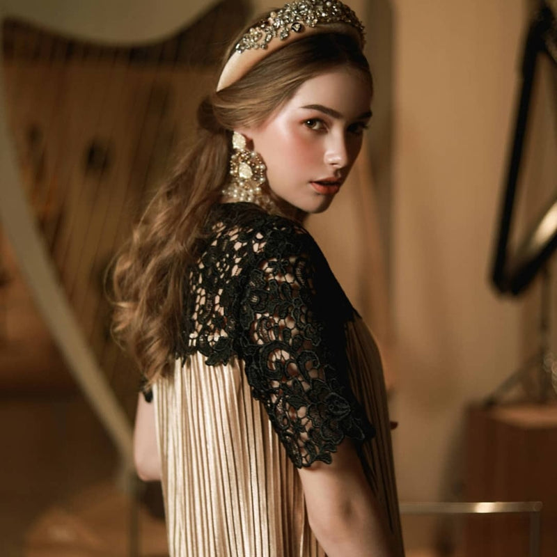 "Masquerade" | Arabella Pleats Dress