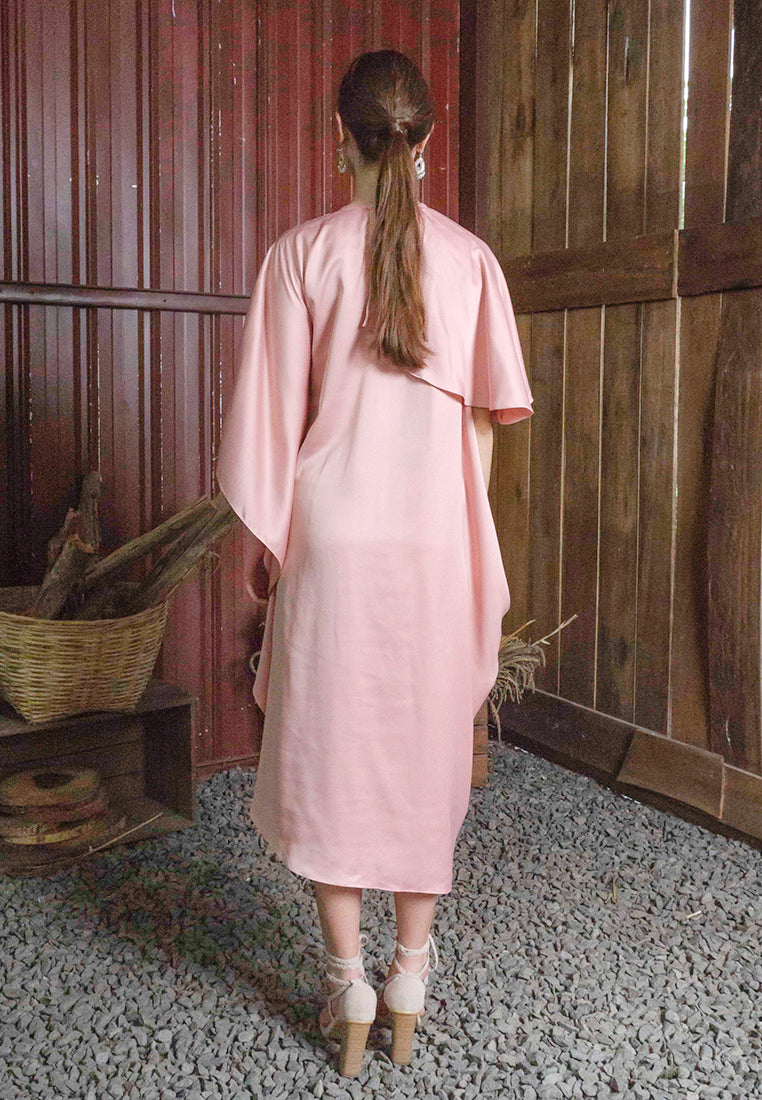 Leila Drape Kaftan Dress